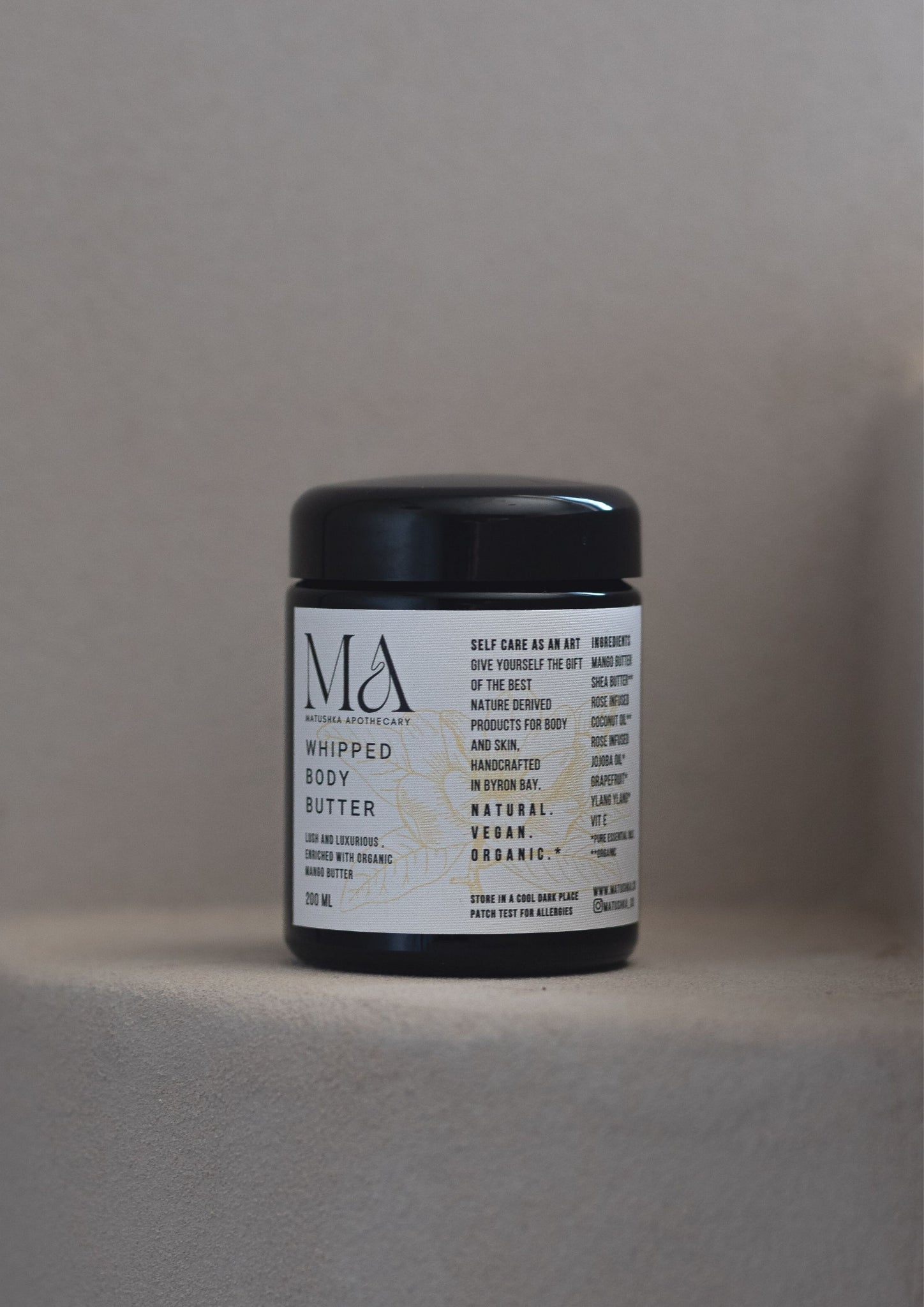 Shea and Mango Whipped Body Butter - Matushka Apothecary